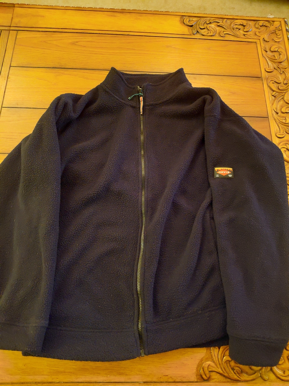 Orvis Navy Full-Zip Fleece Jacket